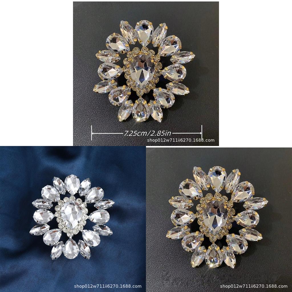 Geometric Water Drop Ring With Rhinestones For Women Spring 2024 Trendy Adjustable Jewelry