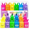 Mini Rabbit Highlighter Set - Creative Cartoon Marking and Journaling Pens for Kids