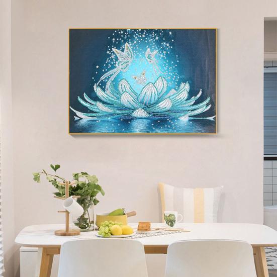 

1 компл. 5D DIY набор для рисования стразами творческий узор лотоса горный хрусталь картина ремесло весело семейный отдых дома