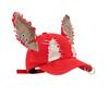 2026 New Y2k Rabbit Ears Denim Ripped Baseball Cap Men and Women Dark Personality Metal Ring Street Trend Adjustable Cosplay Hat