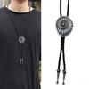 Delicate Bolo Tie for Man Western Cowgirls Metal Necktie Carnivals Costume Jewelery for Adult Teen Western Necklace