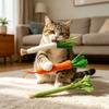 Scallion Plush Scallion Shape Catnips Toy Interactive Chew Stick For Indoor Cats Dental Health And Play