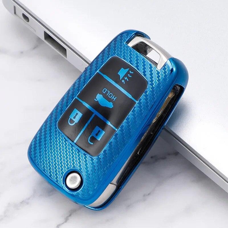 Carbon Pattern TPU Car Key Case Cover for Buick Chevrolet Cruze Opel Vauxhall Insignia Astra J Zafira C Mokka Encore Accessories