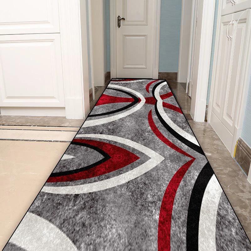 

European Geometric Corridor Carpet Modern Hallway Runner Rug Home Floor Mat Living Room Bedroom Decoration 160*200cm
