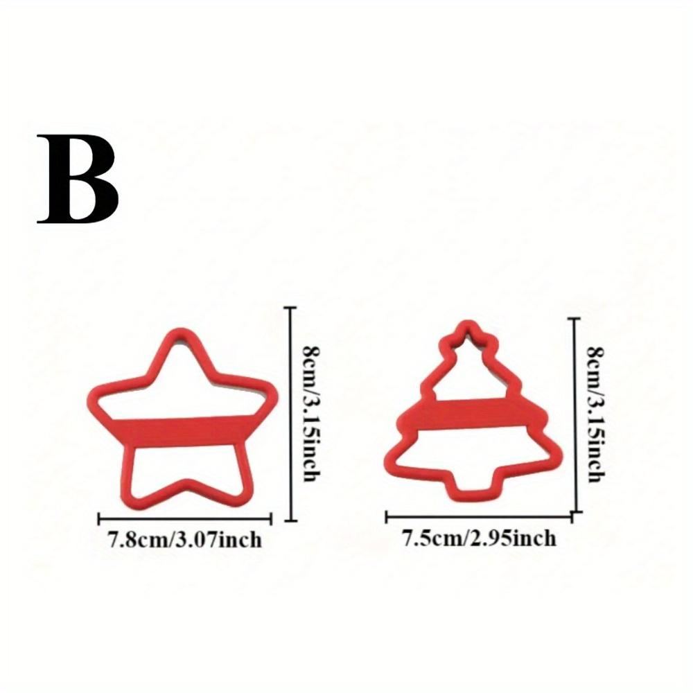 

2/4pcs Christmas Cartoon Shape Cookie Cutters Anti-Pressure Hand Baking Tools DIY Biscuits Dough Cutter Fondant Cake Mold