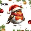 Christmas Window Clings Bird Static Stickers, Cute Decorative Clings, PVC Waterproof Glass Stickers for Holiday Room Ornaments Home Windows And
