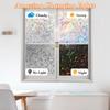 Window Privacy Film Decorative,  Glass Window Tint For Home, 3D Decals Window Clings For Glass , Static Cling Window Sticker