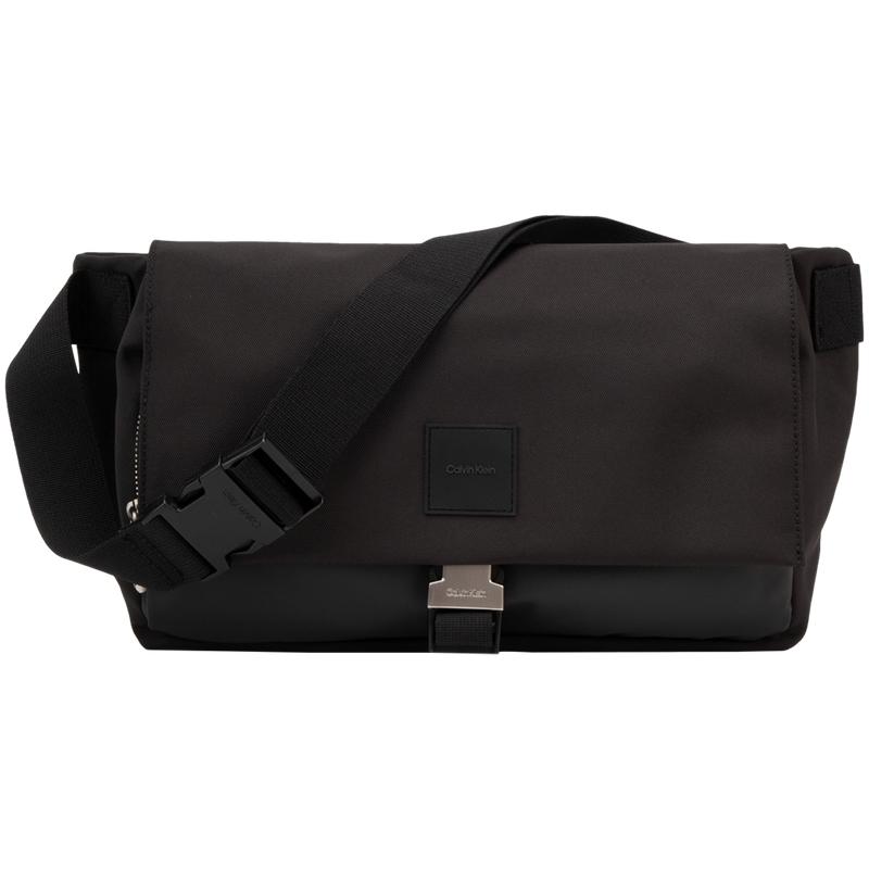 

Calvin Klein Commuter Casual Portable Classic Square Logo Flap Fabric Crossbody Bag Men Bags Space-Black 4D3018G-UB1 UB1-Space Black,OS