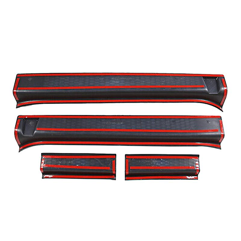 Car Door Sill Guards Fit for Jeep Wrangler JL 4-Door 2018- 4Pcs Car Door Sill Entry Guards