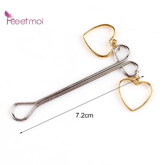 Breast Clamp Clip Comfortable Long Metal Love Heart Shape Breast Lifespan