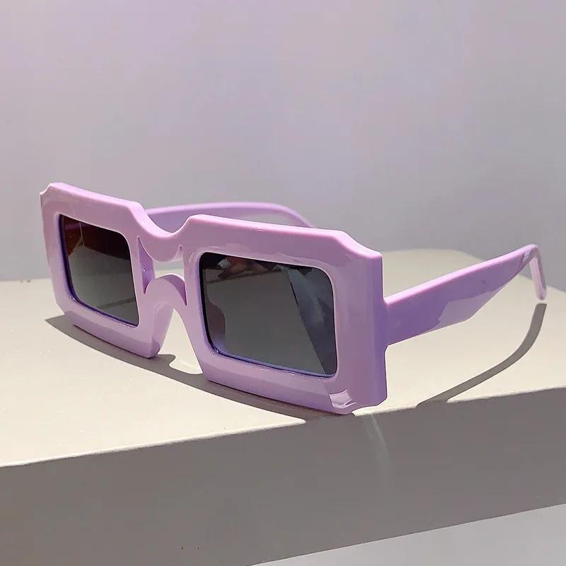 

Vintage Square Sunglasses Women For Men Luxury Brand Designer Sun Glasses Trend Punk Popular Travel Big Frame Eyeglasses Uv400