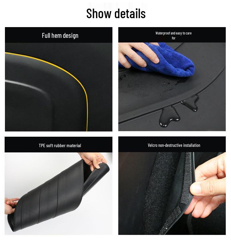 Tesla Model Y TPE Soft Rubber Tailgate Trunk Protector Mat