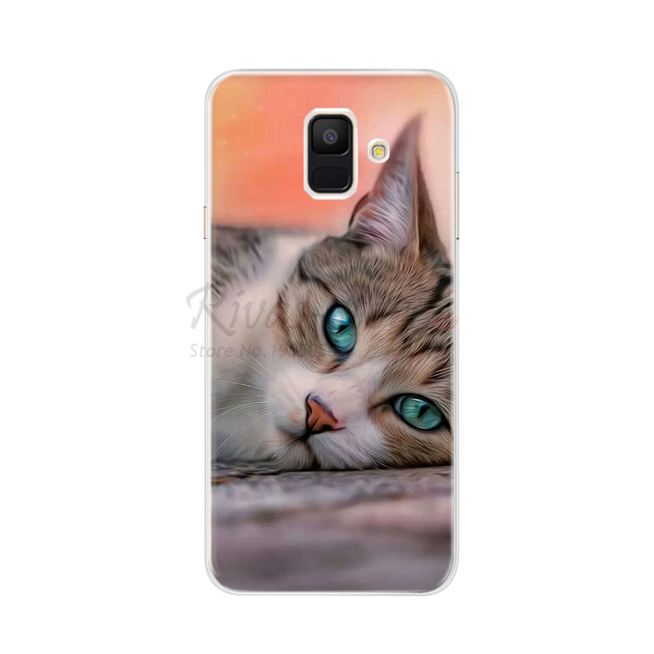 Case For Samsung Galaxy A6 2018 Transparent Cartoon Soft TPU Silicone Phone Cases Back Cover For Samsung Galaxy A6 A 6 Plus 2018