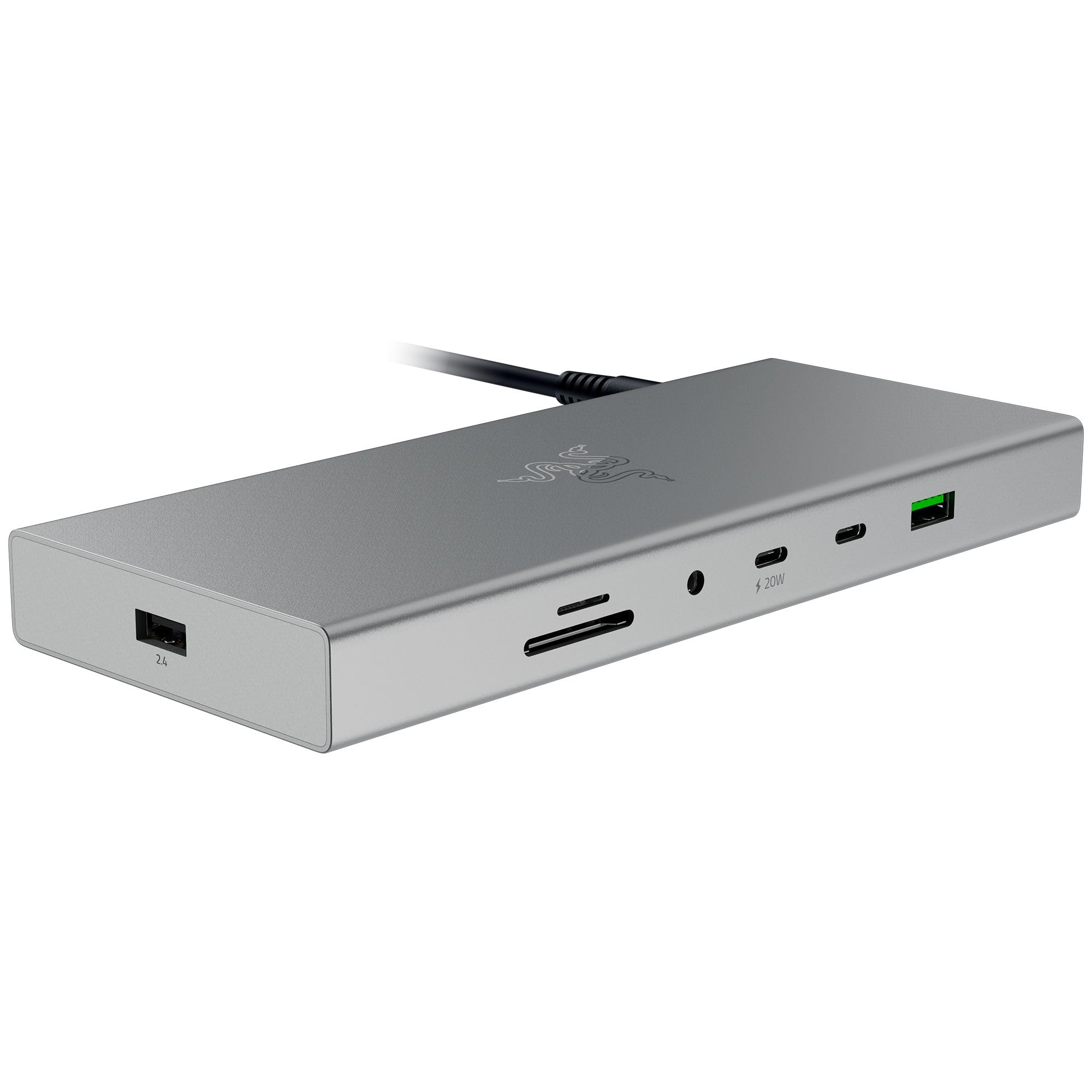 

RAZER USB4 DOCK Mercury White 14 Port Design Supports Dual Display Output [ RC21-02280200-R3J1 ]