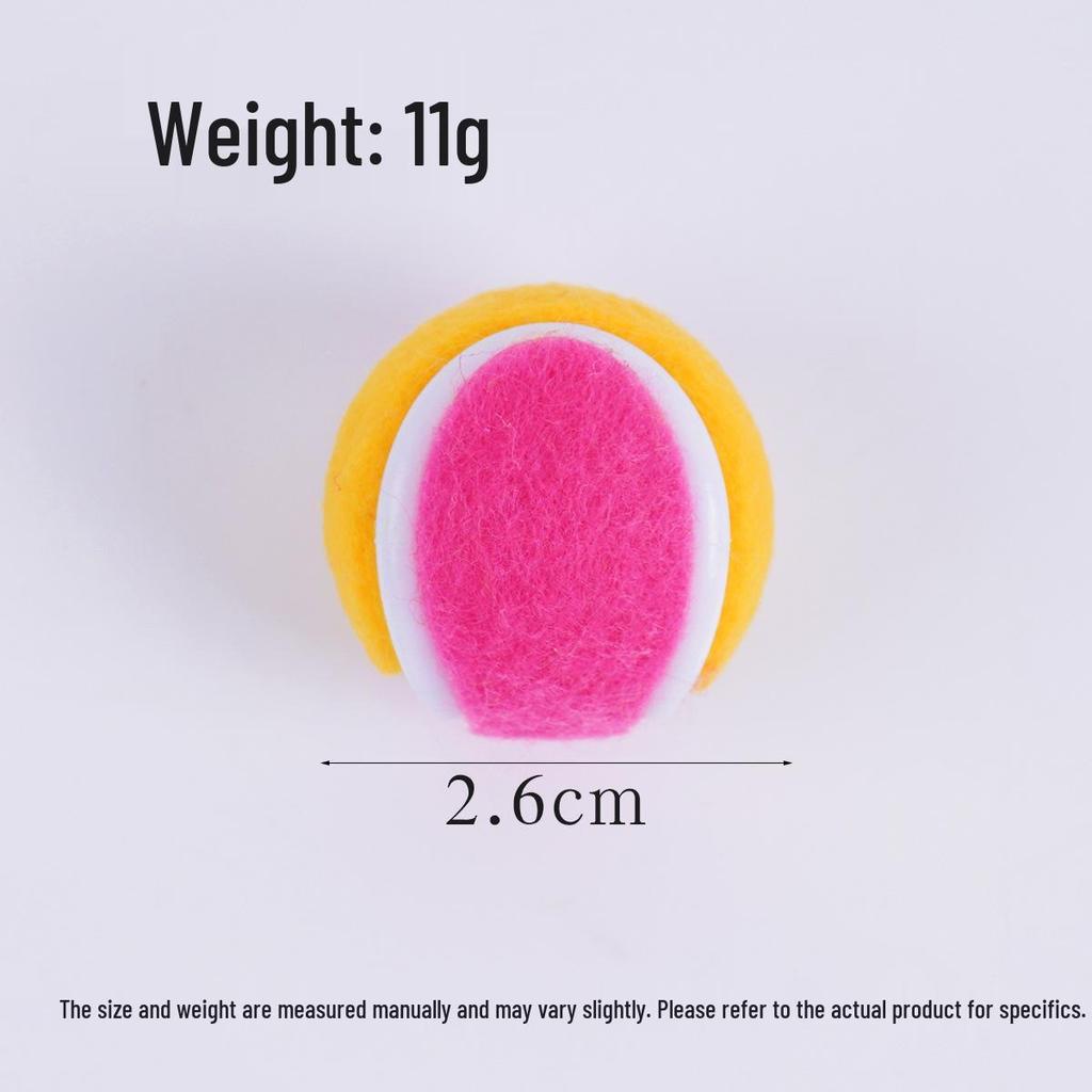 Mini Plush Tennis Ball Keychain - Creative DIY Sports Bag Pendant and Photography Prop