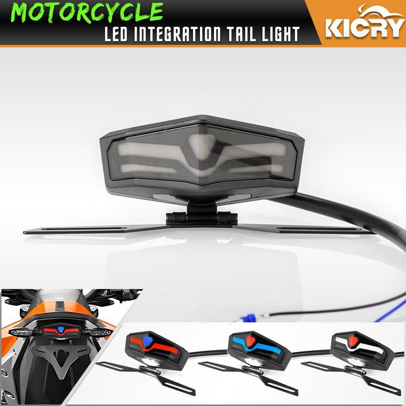Motorcycle Tail Light Turn Signal Universal Brake Stop Rear Light LED Rear Motorcycle Lights Brake Stop Light For Motorcycle