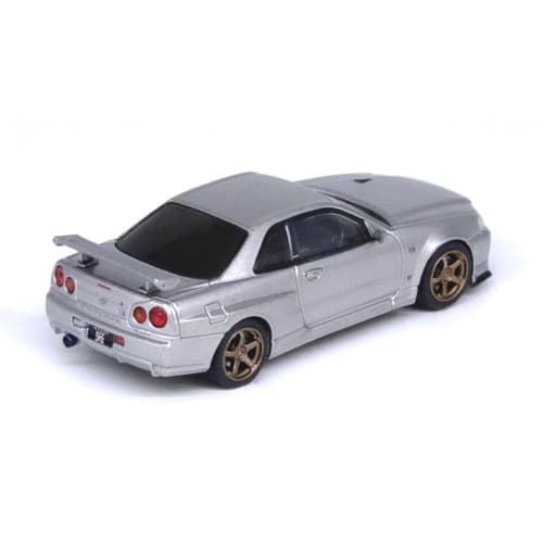 Inno Models 1/64 Nissan Skyline GT-R (R34) V-Spec II Silver Finished Product