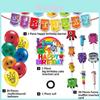Lebendiges Numberblocks-Thema Luftballon-Wimpelgirlande-Set Für Fröhliche Partydekorationen Und Zubehör