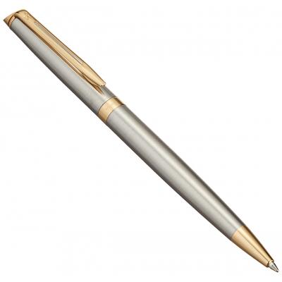 Waterman Ballpoint Pen Metropolitan Essential Stainless Steel GT Fine Point Oil-based Gift Box Genuine Imported S0920360
