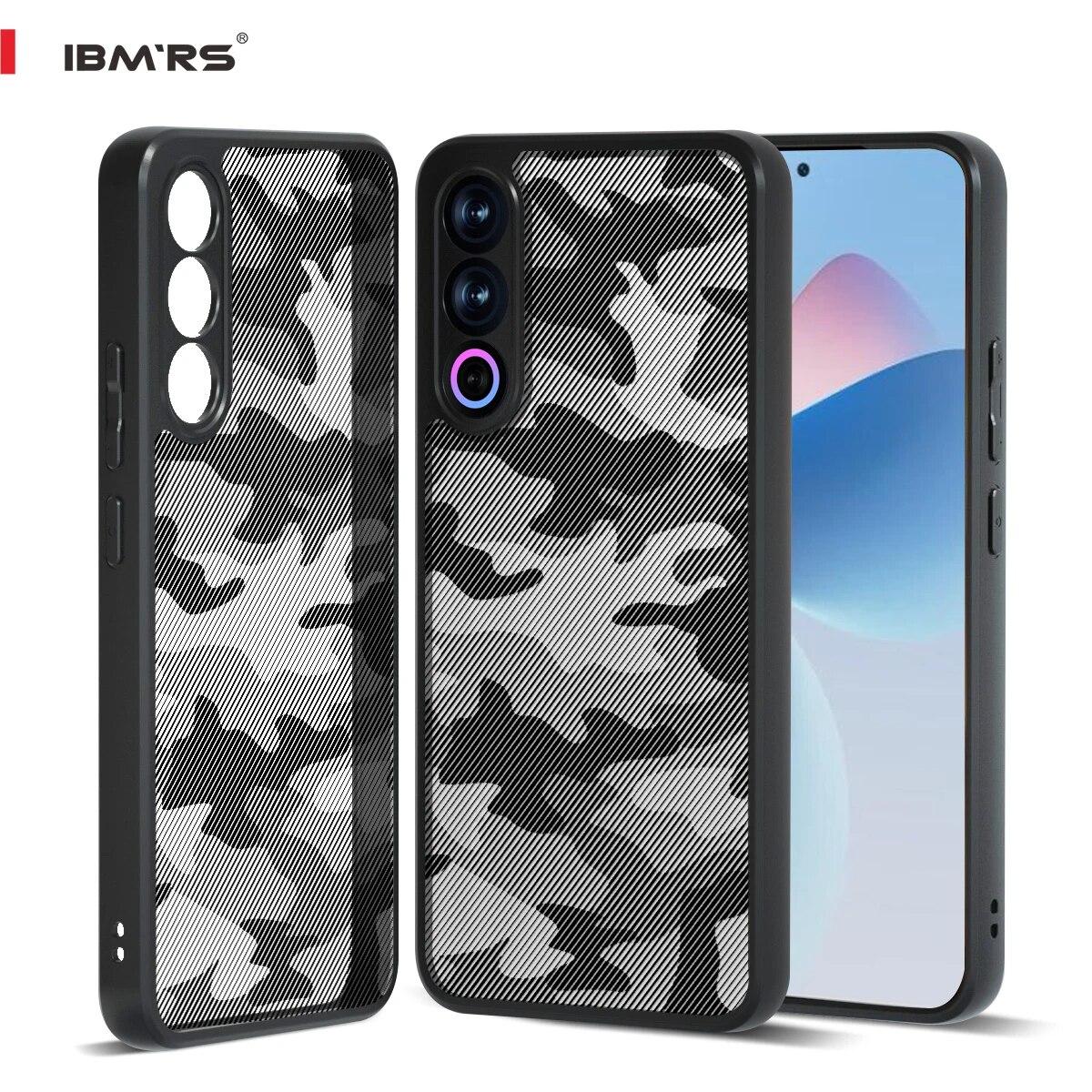 

(В комплекте ремешок на запястье)IBMRS [точные вырезы для объективов камер] для чехла для телефона Meizu 21 camo, прозрачный жесткий противоударный улучшенный защитный чехол Art Camo