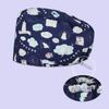 Scrub Hats Surgical Beauty Salons Pharmacy Clinic Doctor Hat With Buttons Pet Hospital Operating Room Comfortable Medical Cap