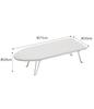Yamazaki Ironing W75 x D30 x Tower Easy to 1220 Boat-Shaped Board, White, Approx. H20cm, Design, Iron,