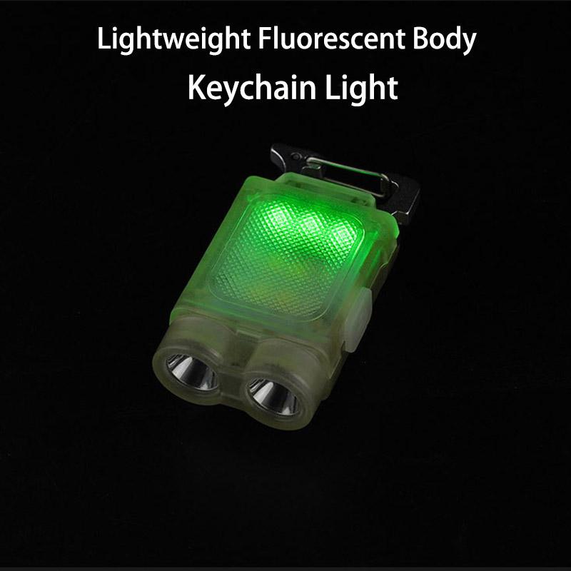 Keychain LED Light Magnetic Flashlight Multi-Function Charging Mini Portable Light Maintenance Portable Ultra-Bright Work Light