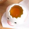 1ks Cute Little Kuřecí Keramický Oddělovač vajec Kreativní Oddělovač vajec Oddělovač vaječného žloutku Oddělovač bílků Filtr Nástroj na pečení pro pekařství