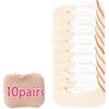 20/40/60pcs Transparent Invisible Socks Women Summer Thin Boat Socks Non-slip High Heels Slippers Seamless Ice Silk Ankle Sox