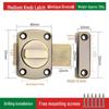 No-Drill Anti-Theft Door Latch Lock for Bathroom