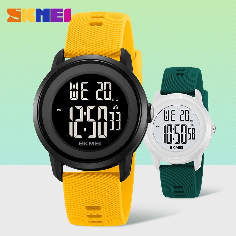 Casual Style Simple Student Electronic Watch Versatile Youth Silicone Waterproof Sports Alarm Clock Electronic Watch