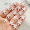 40pcs Mixed Color Resin Starfish Rhinestones - Flat Back Mini Stars for DIY Crafts, Wedding Decor, Nail Art & Scrapbooking