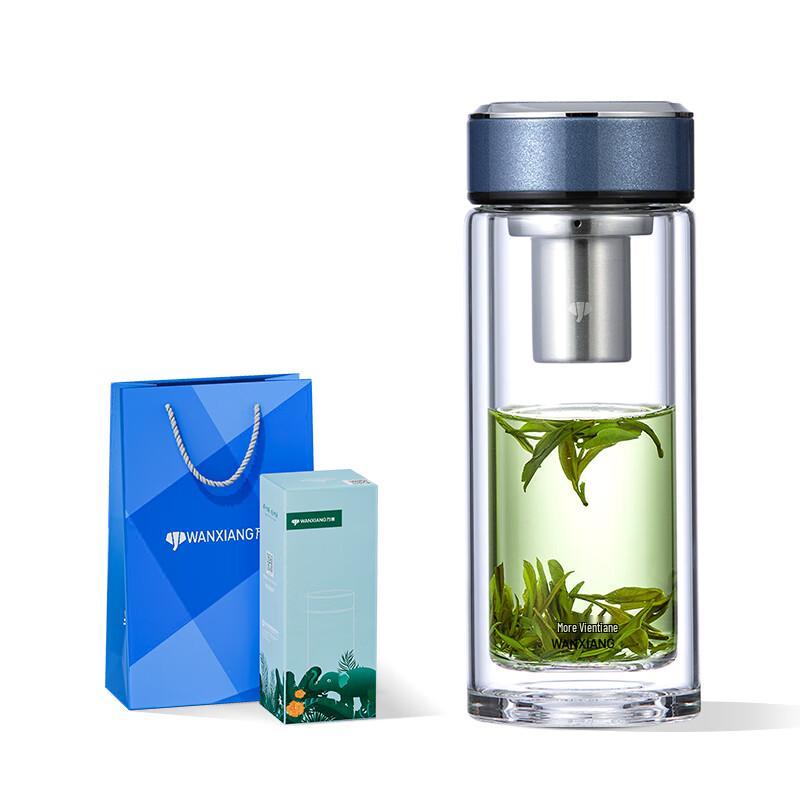 Wanxiang Double-Layer Borosilicate Glass Tea Bottle