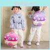 Cute Mushroom Kids Backpack For Toddler Travel Durable Oxford Material With Arched Shoulder Straps