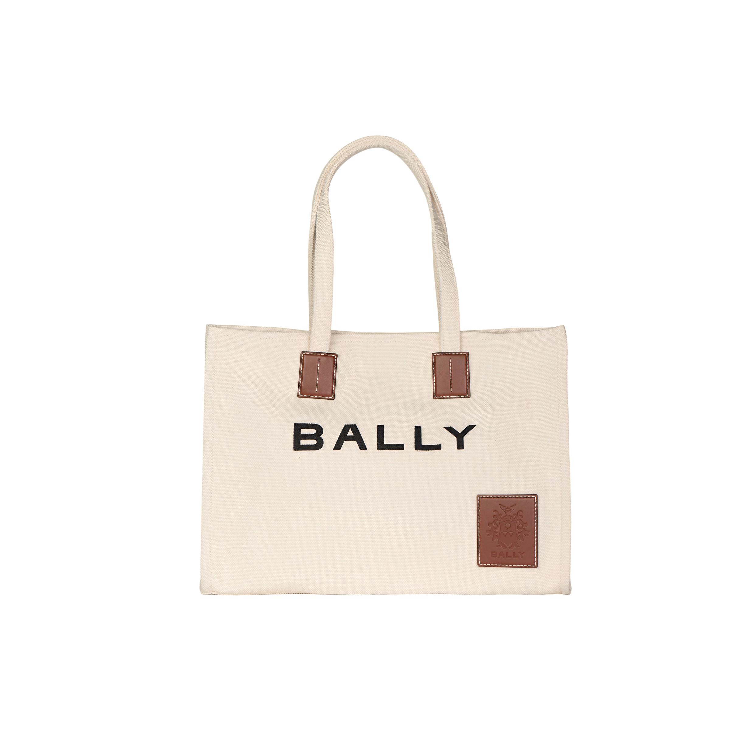 

Bally Akelei Letter Logo Canvas Tote Bag Shopping Bag Shoulder Handbag Women tote White 6307809 Basic Set (Bag+Dust Bag)