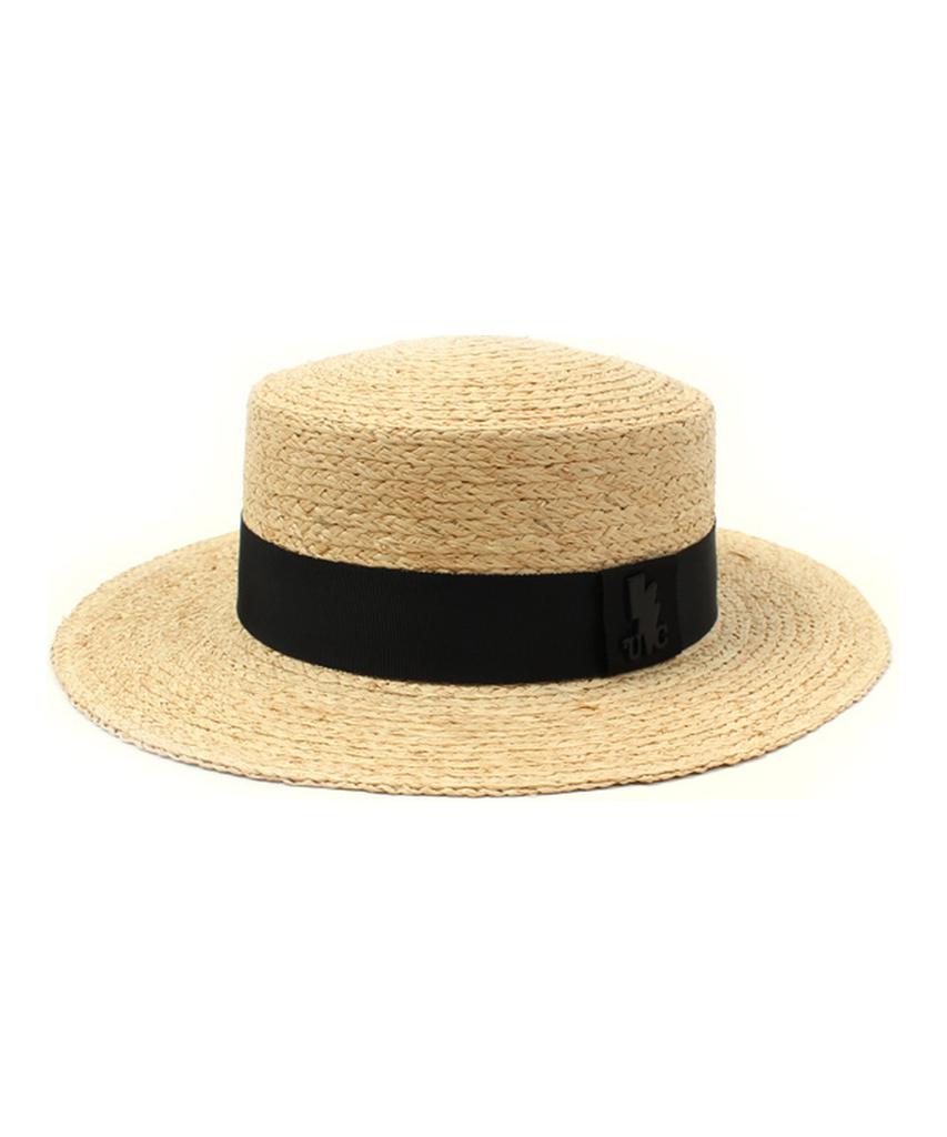 Yunibeosyeolkemiseuteuli Bkmt Raffia Flat Fedora Raffia Hat