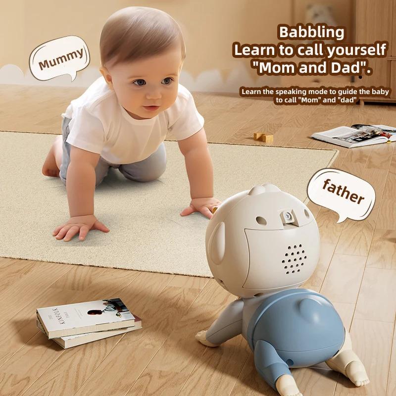 Doll Crawling Baby Toy With Music Learning Crawling Guidance And Head Up Train Children'S Vocal Toys And Baby Interactive Ing