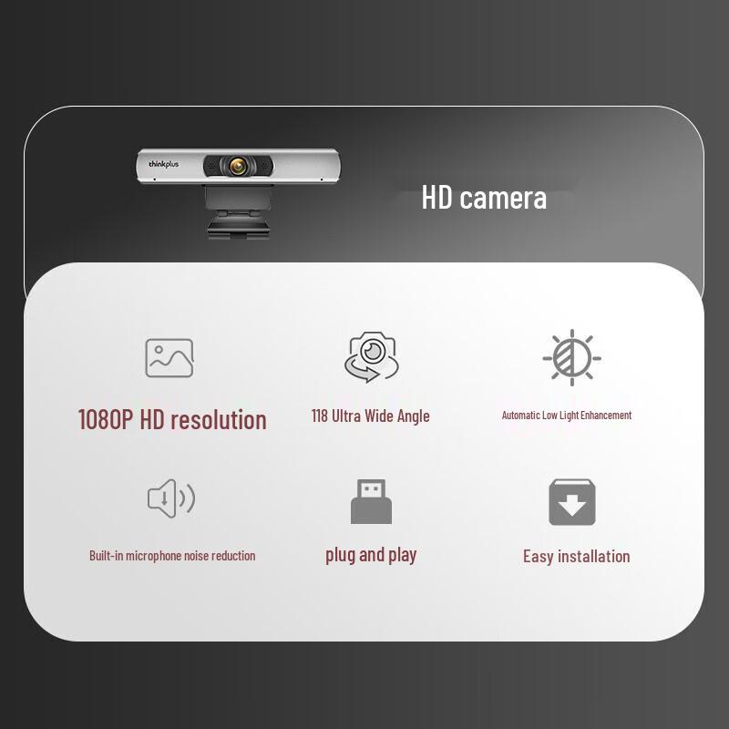 Lenovo 1080P HD USB Video Conference Camera