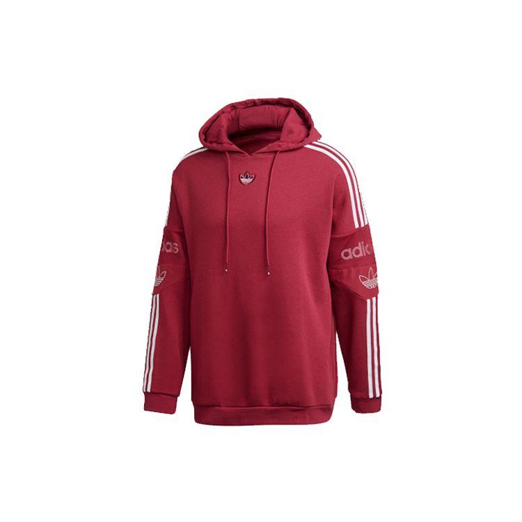 adidas Originals Ts Trf Hoody Fleece Lined Wine Red Men ED7116 XS
