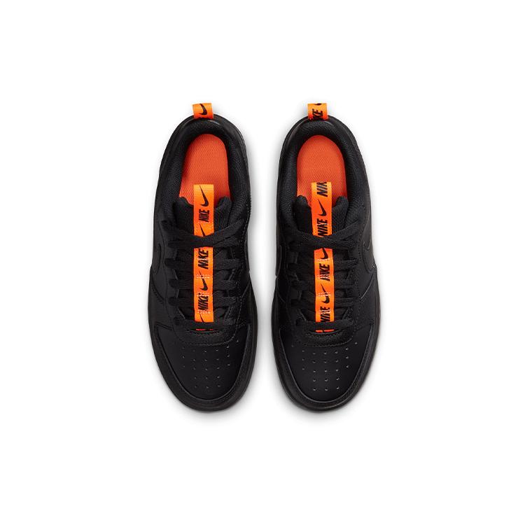 Nike Court Borough Low 2 SE 'Black Orange' GS CT3964-001