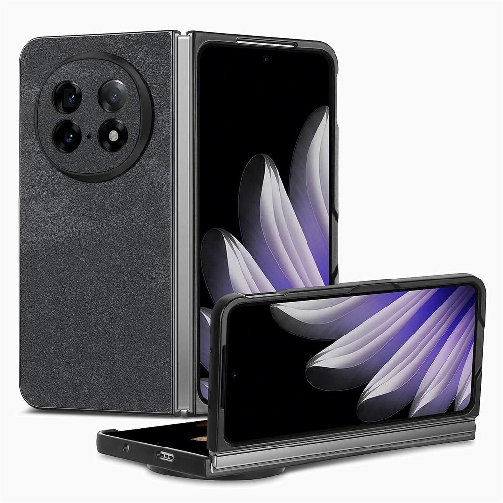 For Oppo Find N5 5G Case Shockproof Slim Retro Leather Phone Back Cover