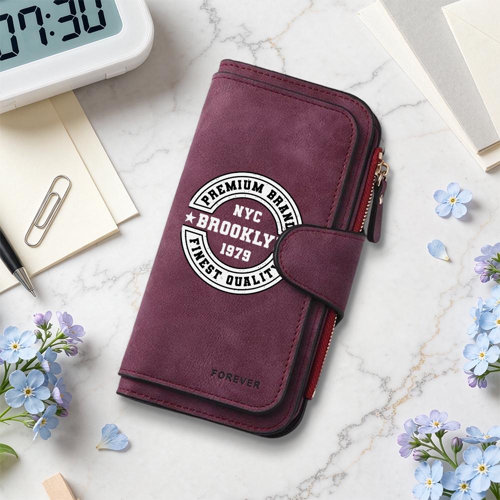 Vintage Long Wallet Multi Card Holder Casual Fashion Coin Purse for Daily Use