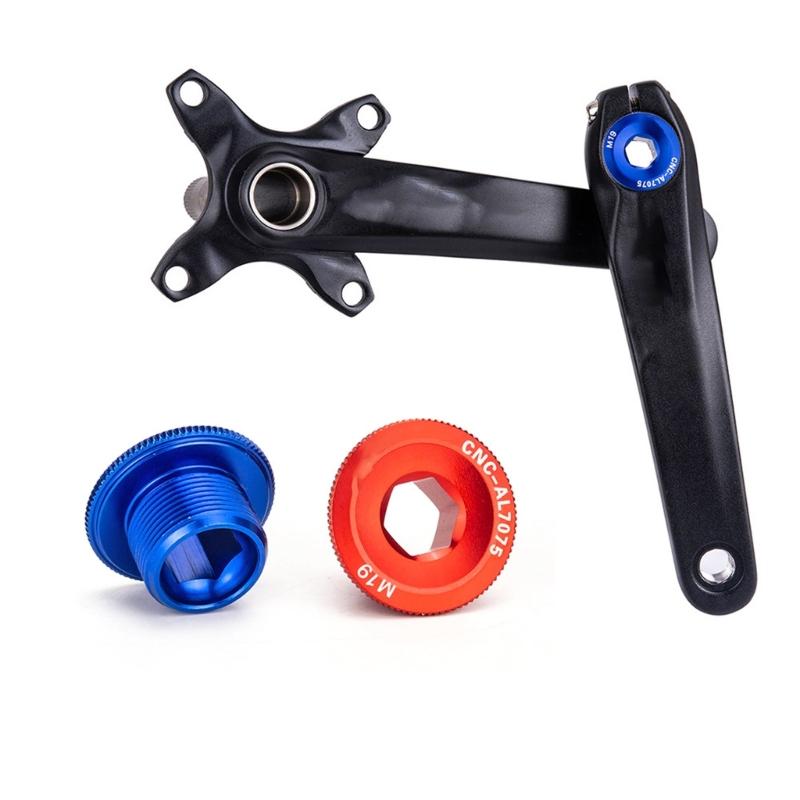 Bicycles Crank Cover Crank Bolts Aluminum Alloy Crank Caps Plate Crank Cover Bicycles Crankset Screw Caps Crankset Cover