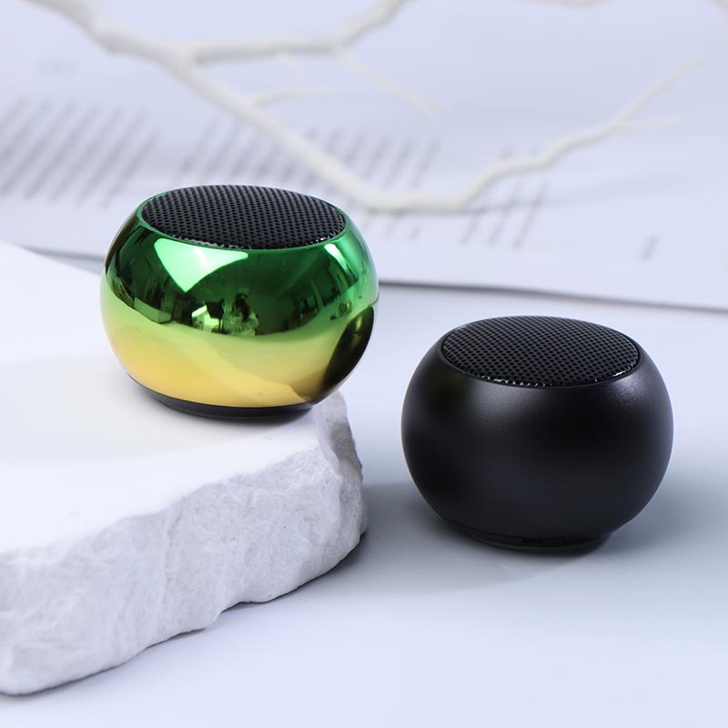 M3 High Quality Bass Mini Led Plating Loud Outdoor Sports Portable Round Small Wireless Speaker For Mobile Phone