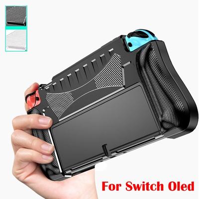 Shockproof Handheld Console Cover Ergonomic Game Accessories Grip Shell for Nintendo Switch OLED