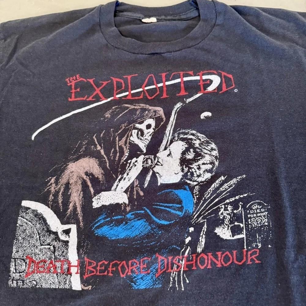 The Exploited Fight Back Graphic 90s Black Unisex Tshirt Reprint S-5XL KH15540 Unisex T-Shirt M
