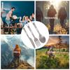 Camping Knife Fork Spoon Set Ti Tableware Reusable Outdoor Flatware for Backpacking Camping