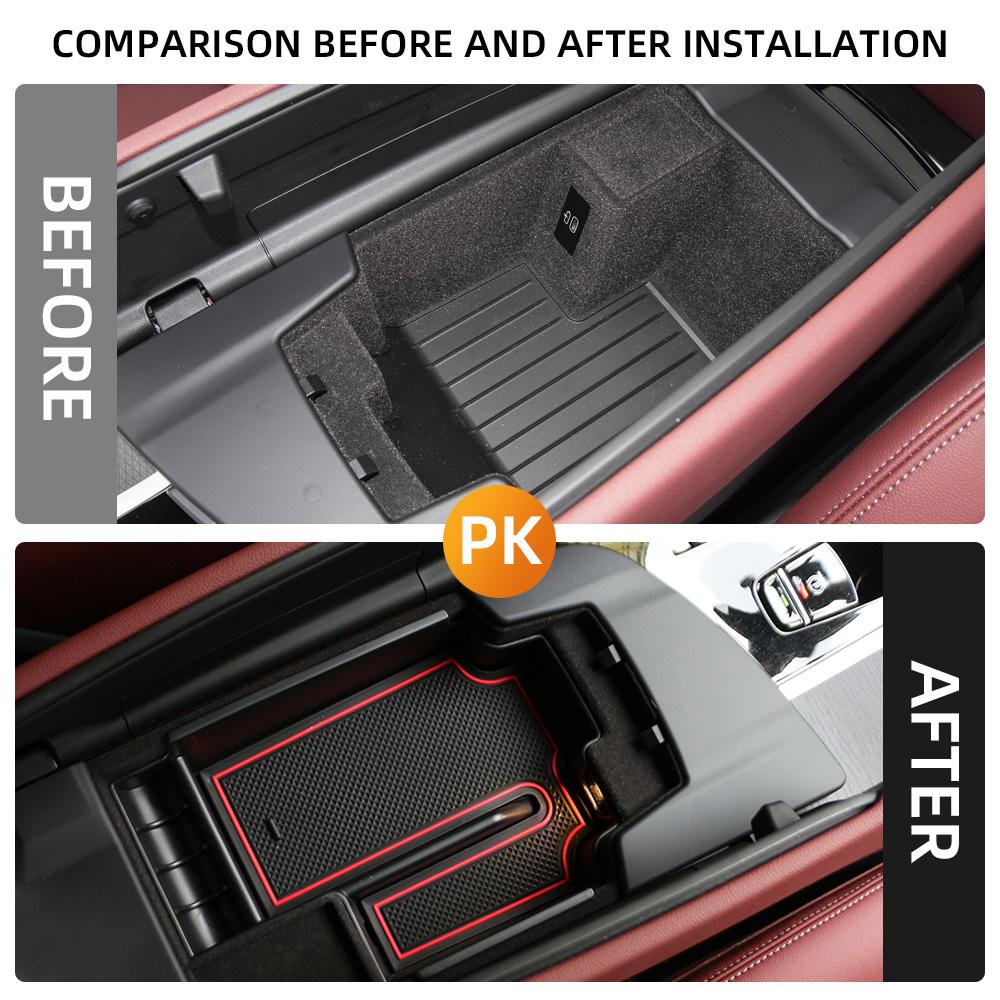 ABS Car Center Console Storage Armrest Box for BMW 5 Series G30 G31 2020-2023 Stowing Tray Holder Container Organizer LHD Accessories