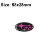 For Subaru STI Forester Outback Legacy Impreza XV Tribeca WRX BRZ 58x28mm Car Logo Steering Wheel Decoration Cover Emblem Decals Y2