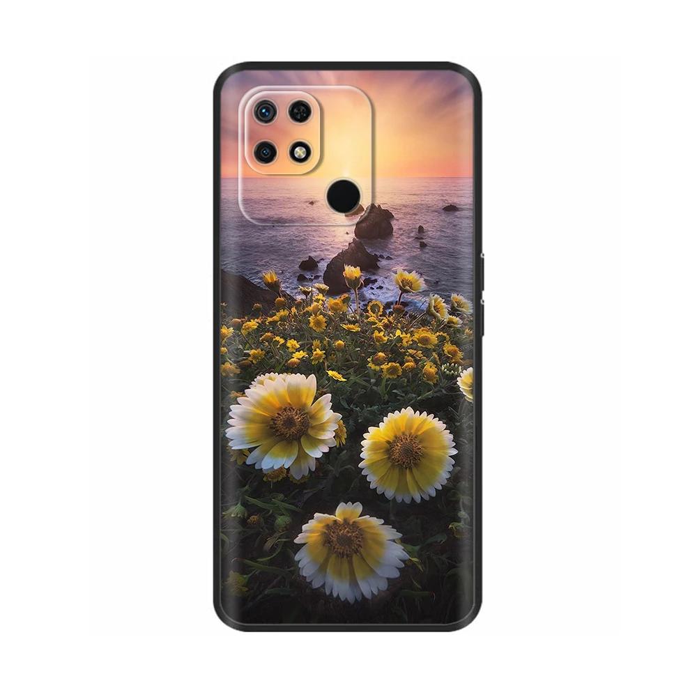 Pour Redmi 10C Coque Mignon Dessin Animé Silicone Liquide Souple Boîtier de Téléphone Pour Xiaomi Redmi 10C Coque Arrière redmi10C 10 C Coques Fundas